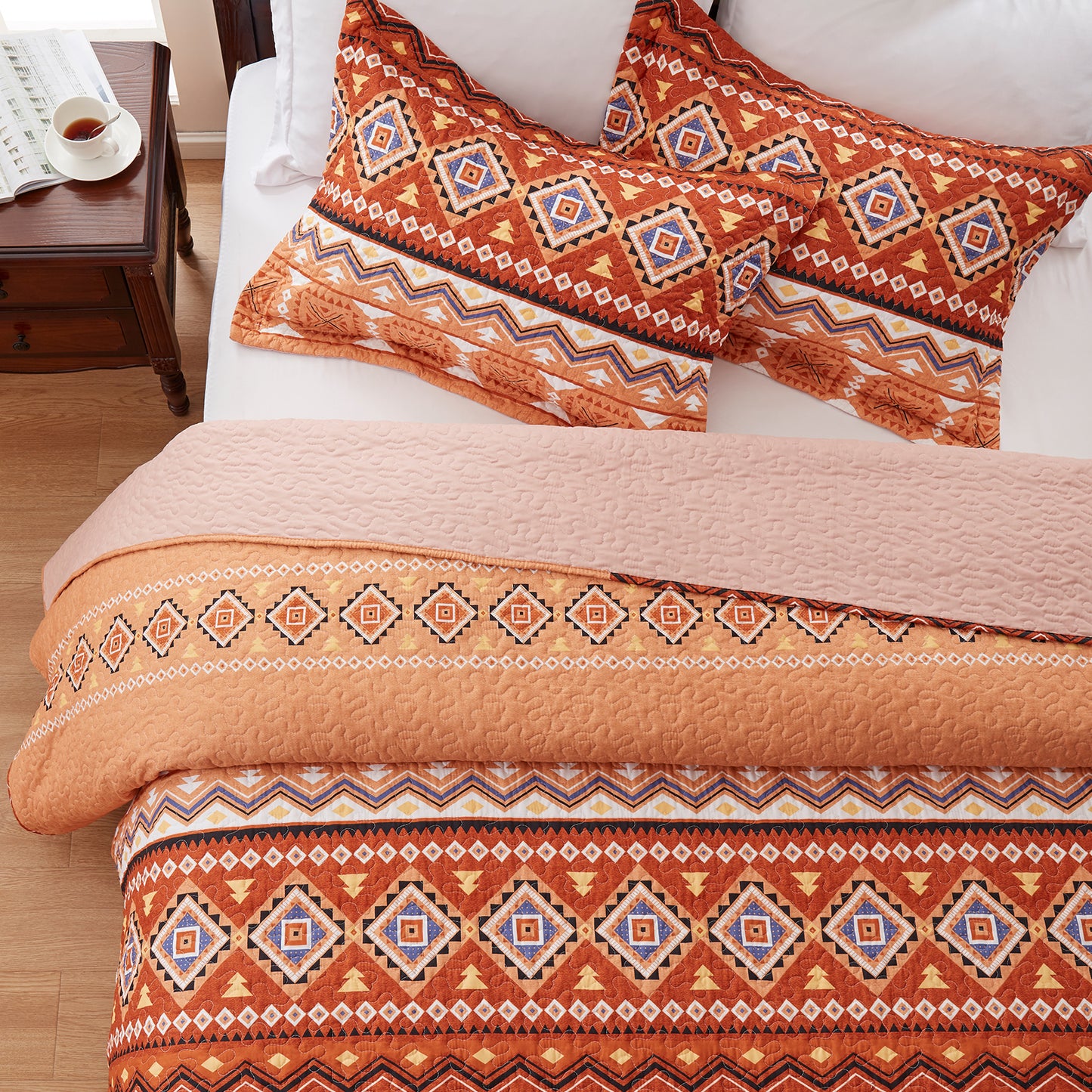 bohemian quilt set