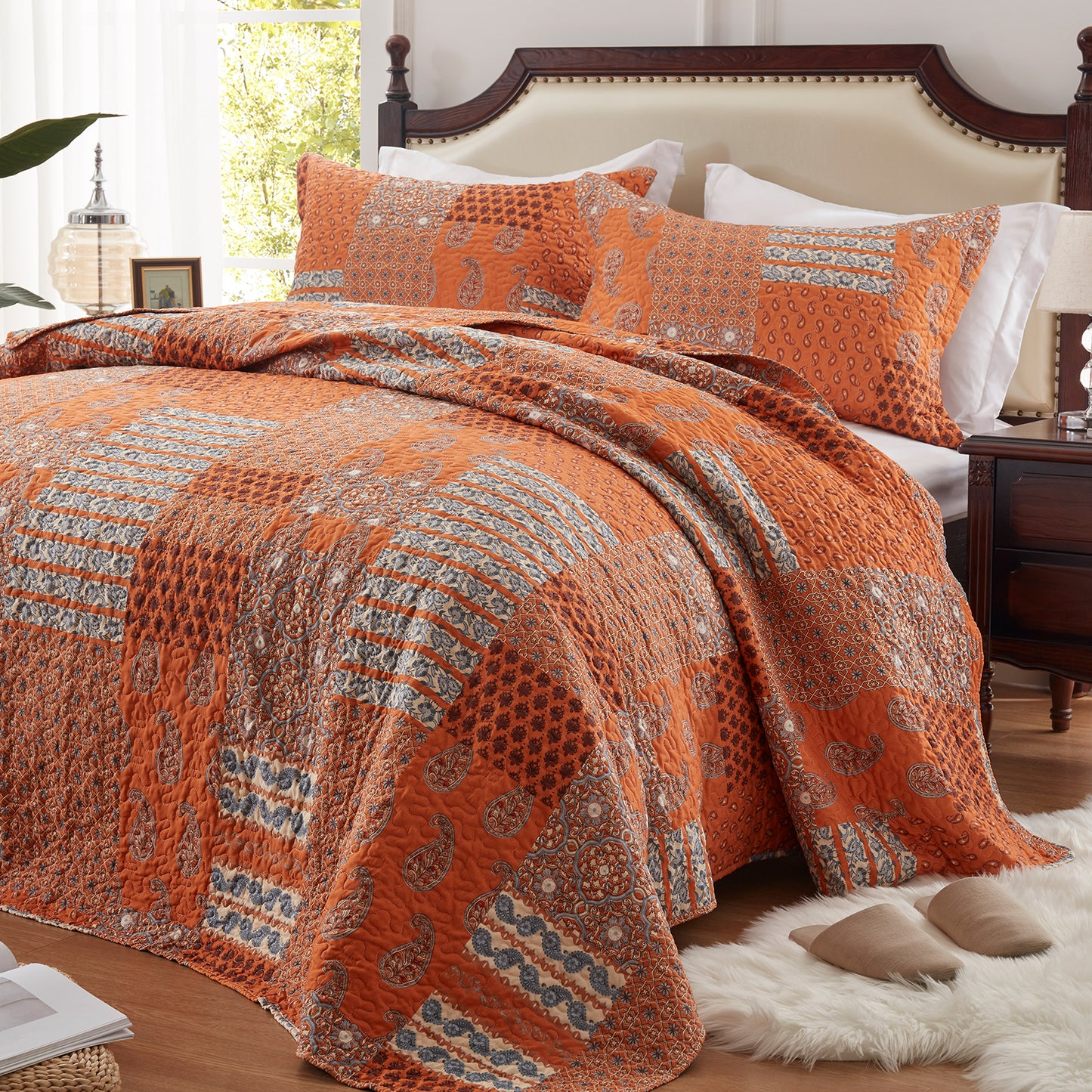 bohemian quilt set