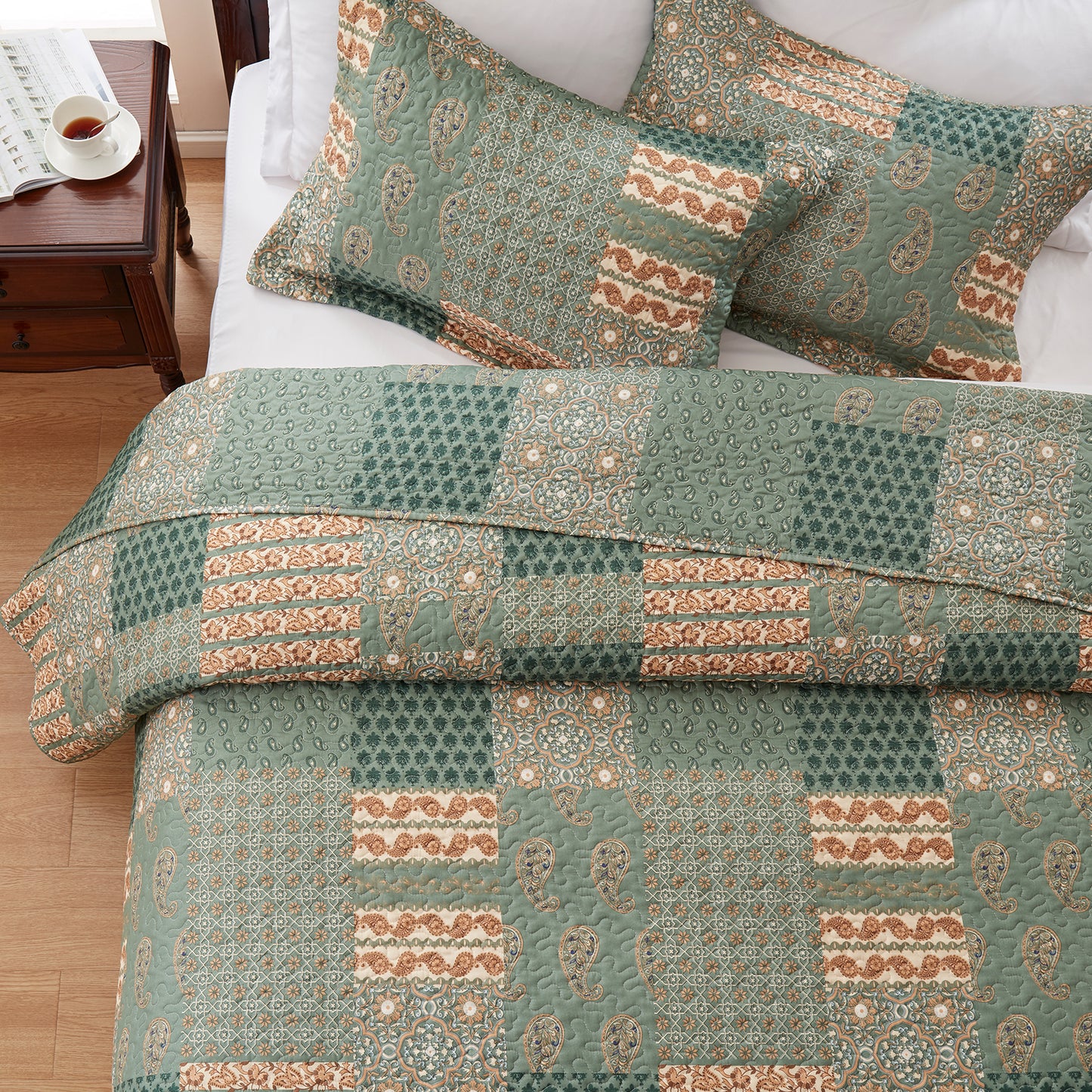 bohemian quilt set