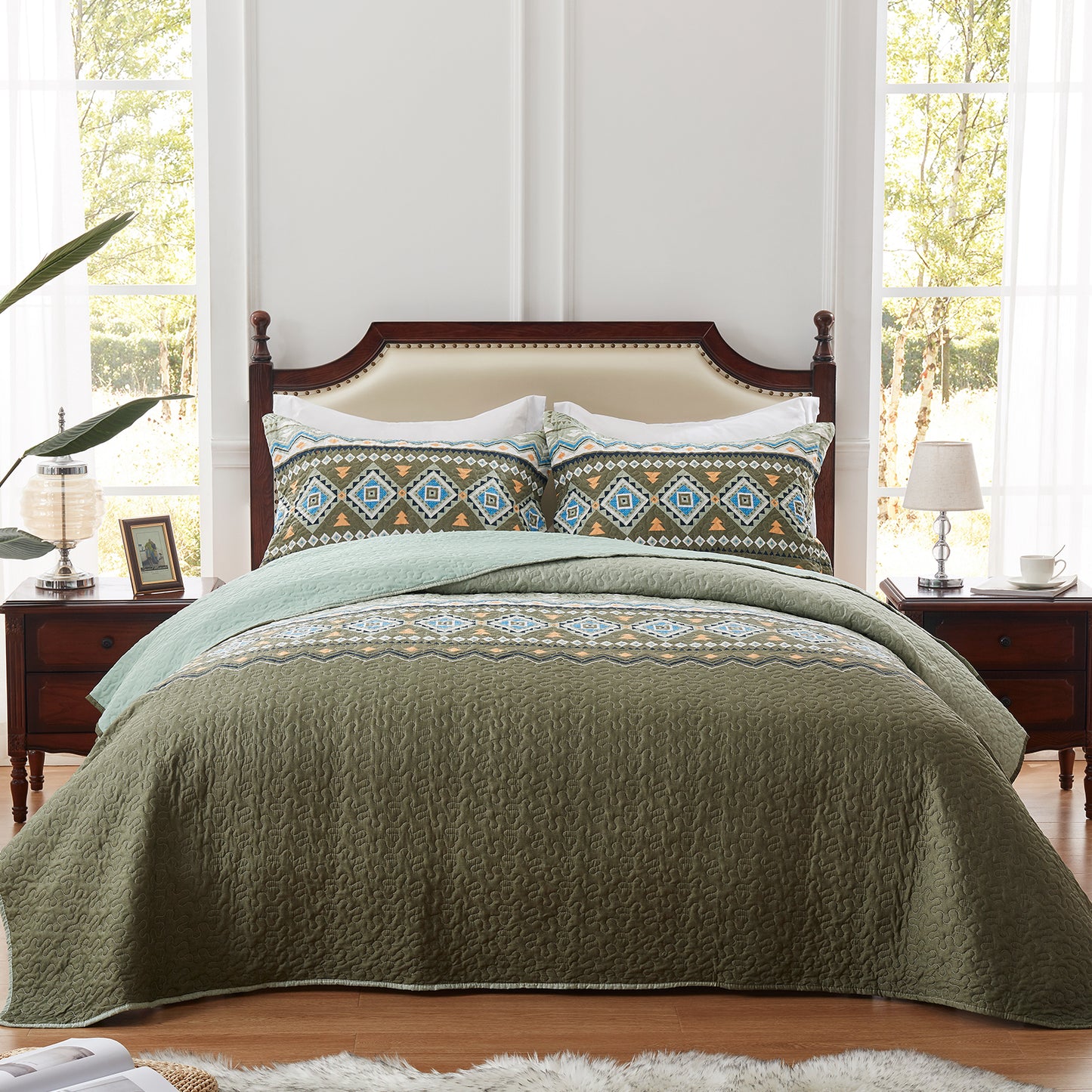 bohemian quilt set