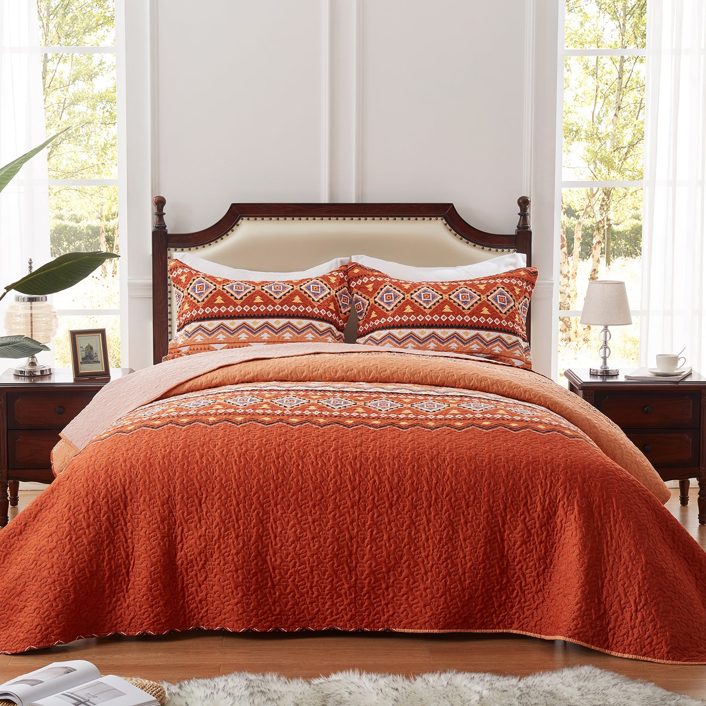 bohemian quilt set